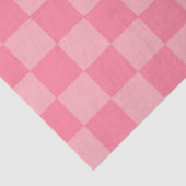 Elegant roze dambord tissuepapier (Detail)