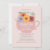 Elegant Roze Dames Bruids Thee Vrijgezellenfeest Kaart (Voorkant)