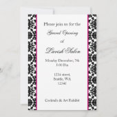 Elegant roze demask Corporate party Invitation Kaart (Voorkant)