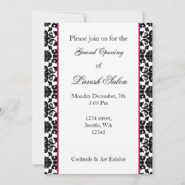 Elegant roze demask Corporate party Invitation Kaart