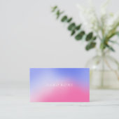 Elegant roze een paarse gradiënt visitekaartje (Staand voorkant)