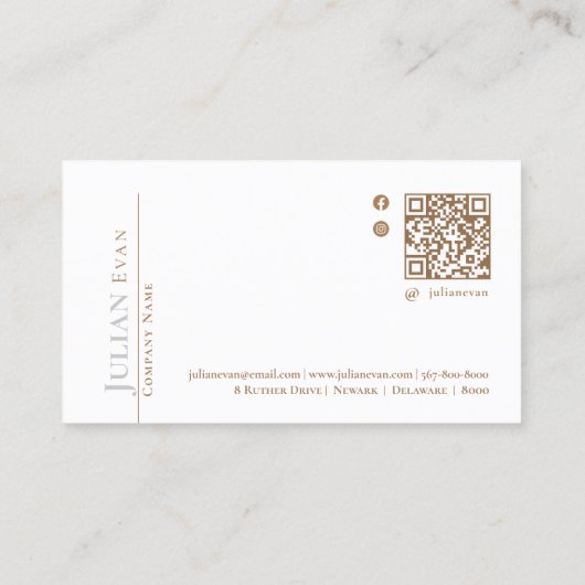 Elegant Roze en Beige Hair Stylist Visitekaartje (Achterkant)