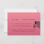 Elegant roze en Black Jaguar Gift Certificate (Achterkant)