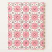 Elegant roze en Black Pattern Sociale Inhoud Planner (Achterkant)