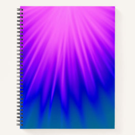 Elegant roze en blauw Abstract Notitieboek