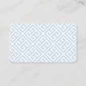Elegant roze en blauw Baby showers luierreling Informatiekaartje (Achterkant)