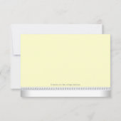 Elegant roze en blauw tweeling Baby shower Kaart (Achterkant)