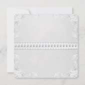 Elegant roze en blauw tweeling Baby shower Kaart (Achterkant)