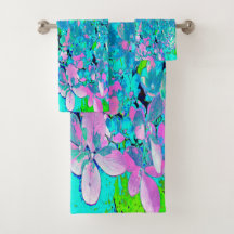 Elegant roze en blauwe grens Hydrangea