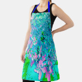 Elegant roze en blauwe grens Hydrangea Schort (Insitu)