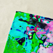 Elegant roze en blauwe grens Hydrangea Strandlaken (In situ)