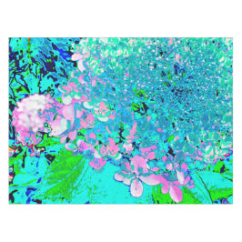 Elegant roze en blauwe grens Hydrangea Tafelkleed