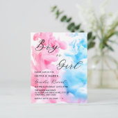 Elegant Roze en Blauwe Rookpartij (Staand voorkant)