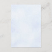 Elegant roze en blauwe Waterverf RSVP-kaart Advieskaart (Achterkant)