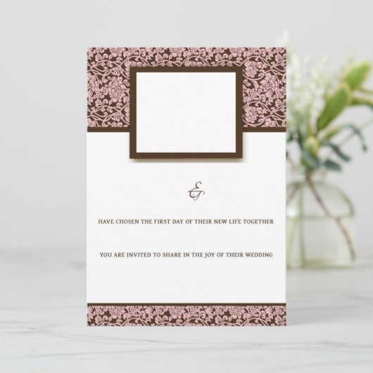 Elegant roze en bruin (Staand voorkant)