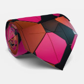Elegant roze en bruin Stropdas (Opgerold)