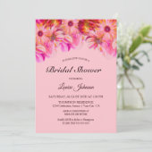 Elegant Roze en Geel Vrijgezellenfeest van Florenc Kaart (Staand voorkant)