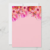 Elegant Roze en Geel Vrijgezellenfeest van Florenc Kaart (Achterkant)