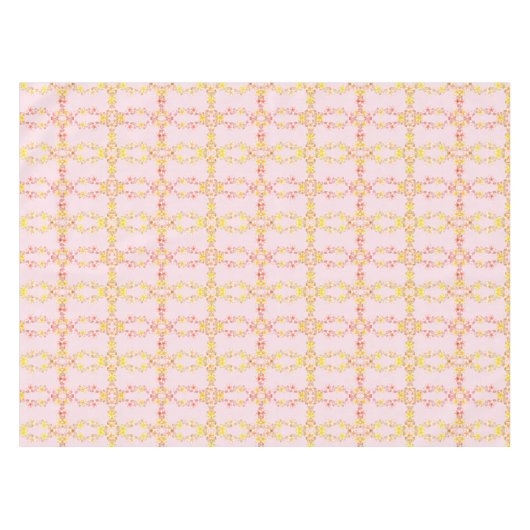 Elegant roze en gele Lily Flower Tablecloth Tafelkleed (Voorkant (Horizontaal))