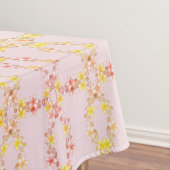 Elegant roze en gele Lily Flower Tablecloth Tafelkleed (Voorbeeld)