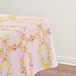 Elegant roze en gele Lily Flower Tablecloth Tafelkleed