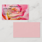 Elegant Roze en Gele Rose Visitekaartje (Voorkant / Achterkant)