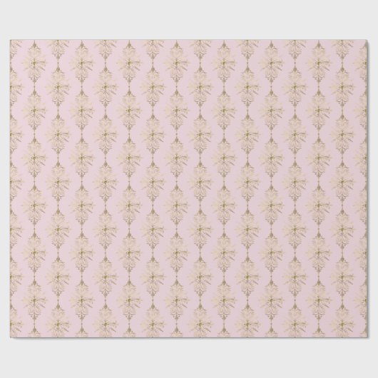 Elegant roze en goud cadeaupapier (Vlak)