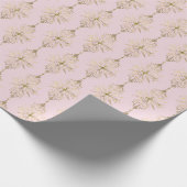 Elegant roze en goud cadeaupapier (Hoek)