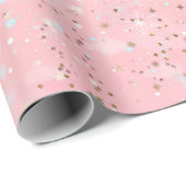 Elegant roze en goud cadeaupapier (Rol Hoek)