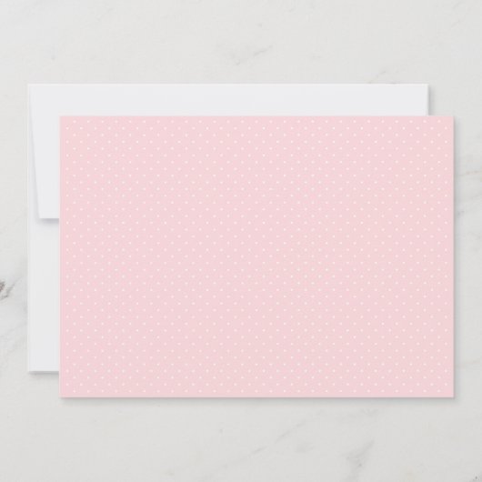 Elegant Roze en Goud Eerste Communie Meisje Foto Kaart (Achterkant)