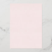 Elegant roze en goud folie uitnodiging (Achterkant)