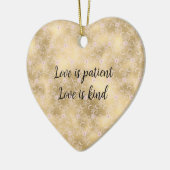 Elegant Roze en Gouden Bloemen Kant Keramisch Ornament (Links)