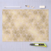 Elegant Roze en Gouden Bloemen Kant Tissuepapier (Craft)