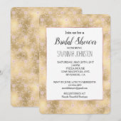 Elegant roze en gouden bloemenkant Vrijgezellenfee Kaart (Voorkant / Achterkant)