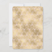 Elegant roze en gouden bloemenkant Vrijgezellenfee Kaart (Achterkant)