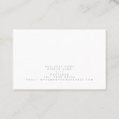 Elegant roze en gouden visitekaartje ontwerp (Achterkant)