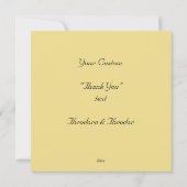 Elegant roze en gouden Waterverf Abstracte kunst Bedankkaart (Achterkant)