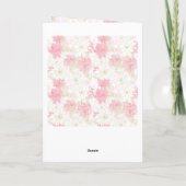 Elegant roze en gouden Waterverf Verf Feestdagen Kaart (Achterkant)