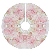 Elegant roze en goudmarmer kerstboom rok (Voorkant)