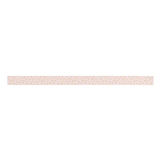 Elegant roze en goudolie Confetti Stippen patroon Grosgrain Lint (Voorkant)