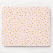 Elegant roze en goudolie Confetti Stippen patroon Muismat (Voorkant)
