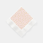Elegant roze en goudolie Confetti Stippen patroon Servetten (Hoek)