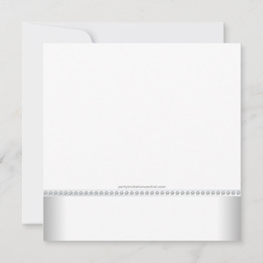 Elegant roze en grijs Baby shower Kaart (Achterkant)