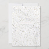 Elegant Roze en Grijs Jubileum Invitation Kaart (Achterkant)