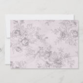 Elegant roze en grijze vrijgezellenfeest kaart (Achterkant)