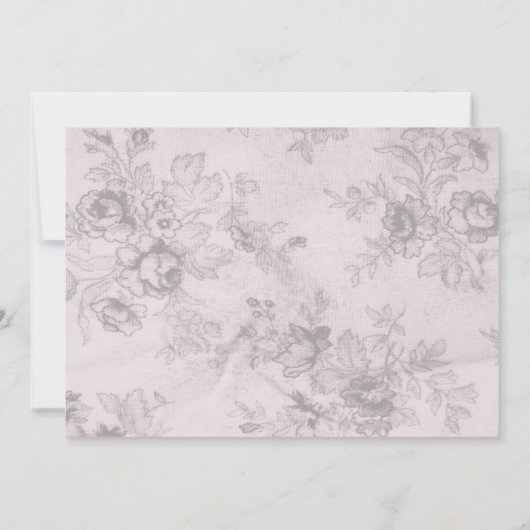 Elegant roze en grijze vrijgezellenfeest kaart (Achterkant)