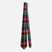 Elegant roze en groen geruit Gingham patroon Stropdas (Voorkant)