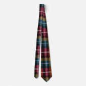 Elegant roze en groen geruit Gingham patroon Stropdas (Achterkant)