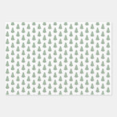 Elegant roze en groene Chinese kerstboom Inpakpapier Vel (Voorkant)