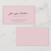 Elegant roze en moderne grafische vormgeving visitekaartje (Voorkant / Achterkant)
